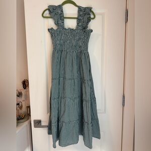 Hill House Ellie Dress Green and White Gingham